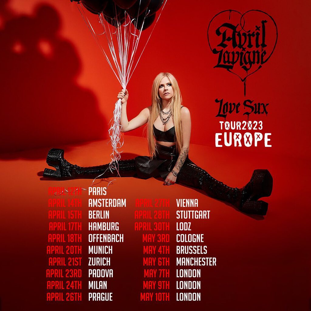 avril lavigne tour 2023 vorband